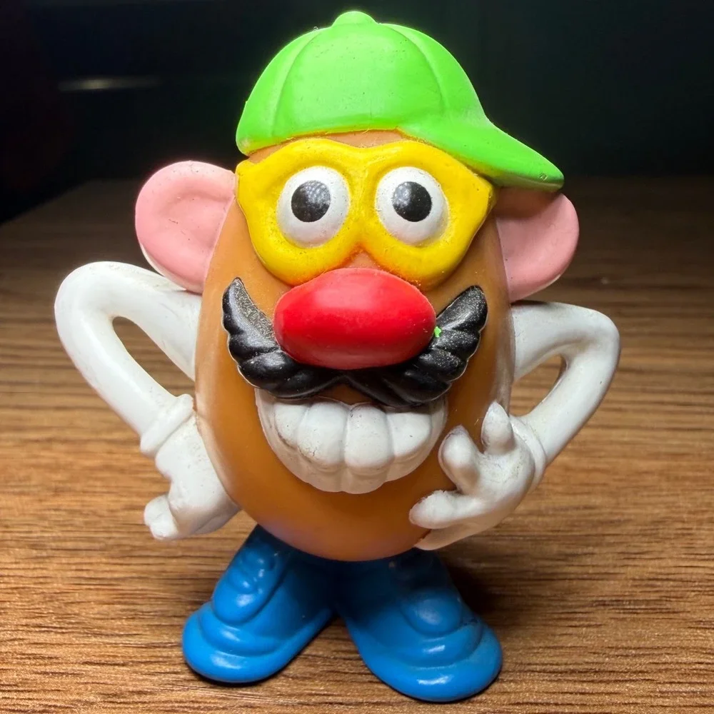 Hasbro Mr. Potato Head Vintage 2000 Green Hat Blue Shoes Figure 2.5